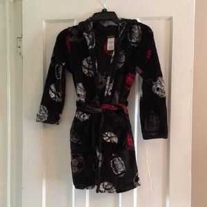 Boys Sports Fleece Robe w/Hood